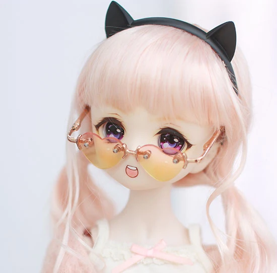 D01-P550 детская игрушка ручной работы 1/3 1/4 1/6 кукольная одежда BJD/SD кукольный реквизит аксессуары многоцветный любовь очки 1 шт