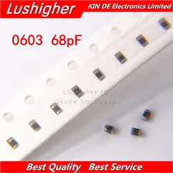 100 шт 0603 68pf 50 V X7R 10% SMD керамический конденсатор mlcc Бесплатная доставка