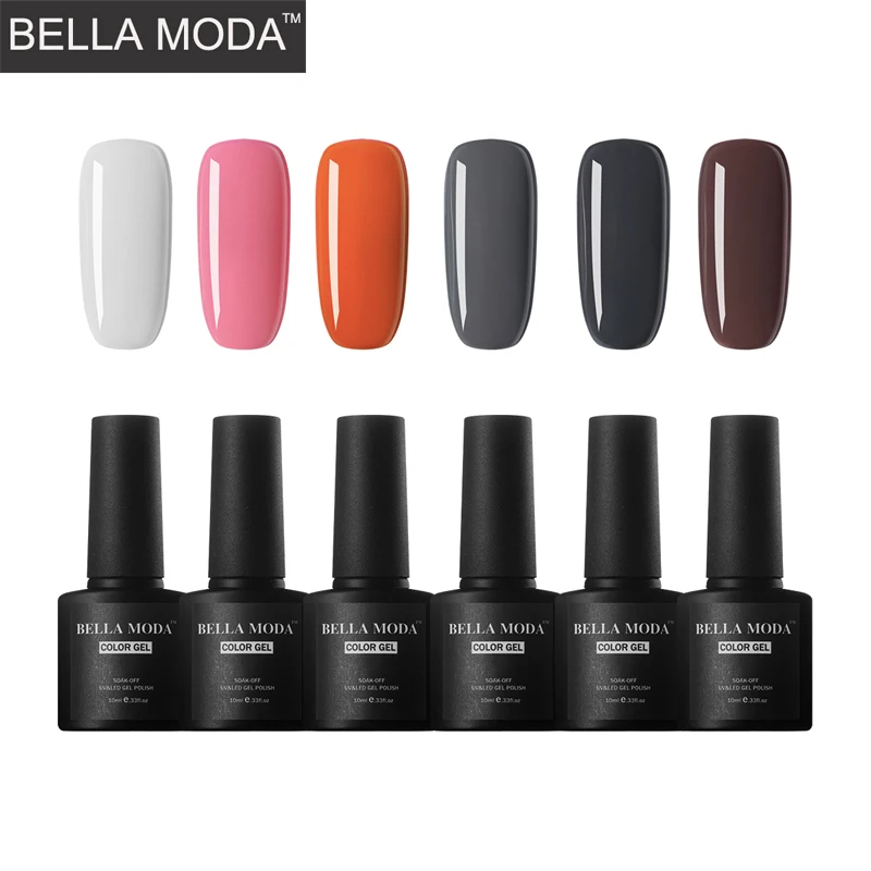 Белла MODA 10 мл 6 шт./лот замочить от УФ-светодио дный гель для ногтей UV гель Лаки лак для ногтей - Цвет: BM-BB-016