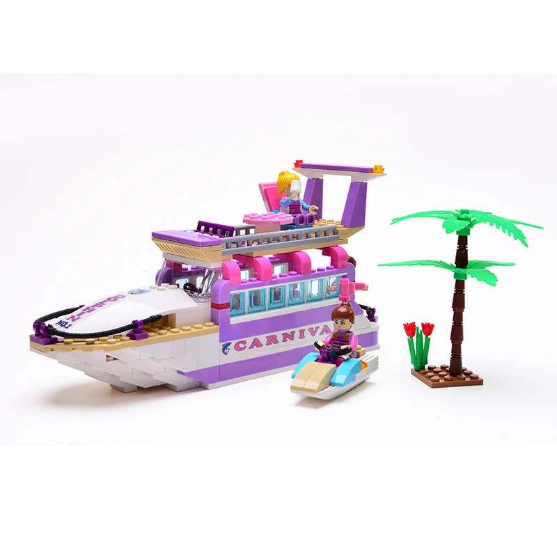 Cogo Girl Series Cruise Ship Blocks 318pcs Bricks Building Blocks Sets Model Kids Educational font b