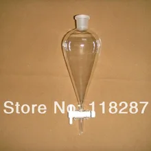 250 мл, стеклянная грушевидная делительная воронка, PTFE Stopcock, лабораторная воронка, форма груши