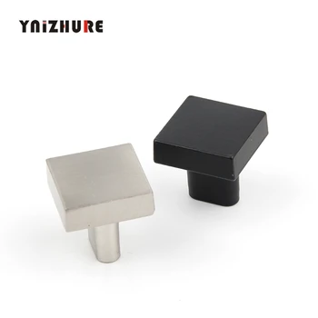 

YNIZHURE 25x25mm Europe&United States Simple Metal Zinc Alloy Square Drawer Cabinet Knob Pull Wardrobe Door Kitchen Handle