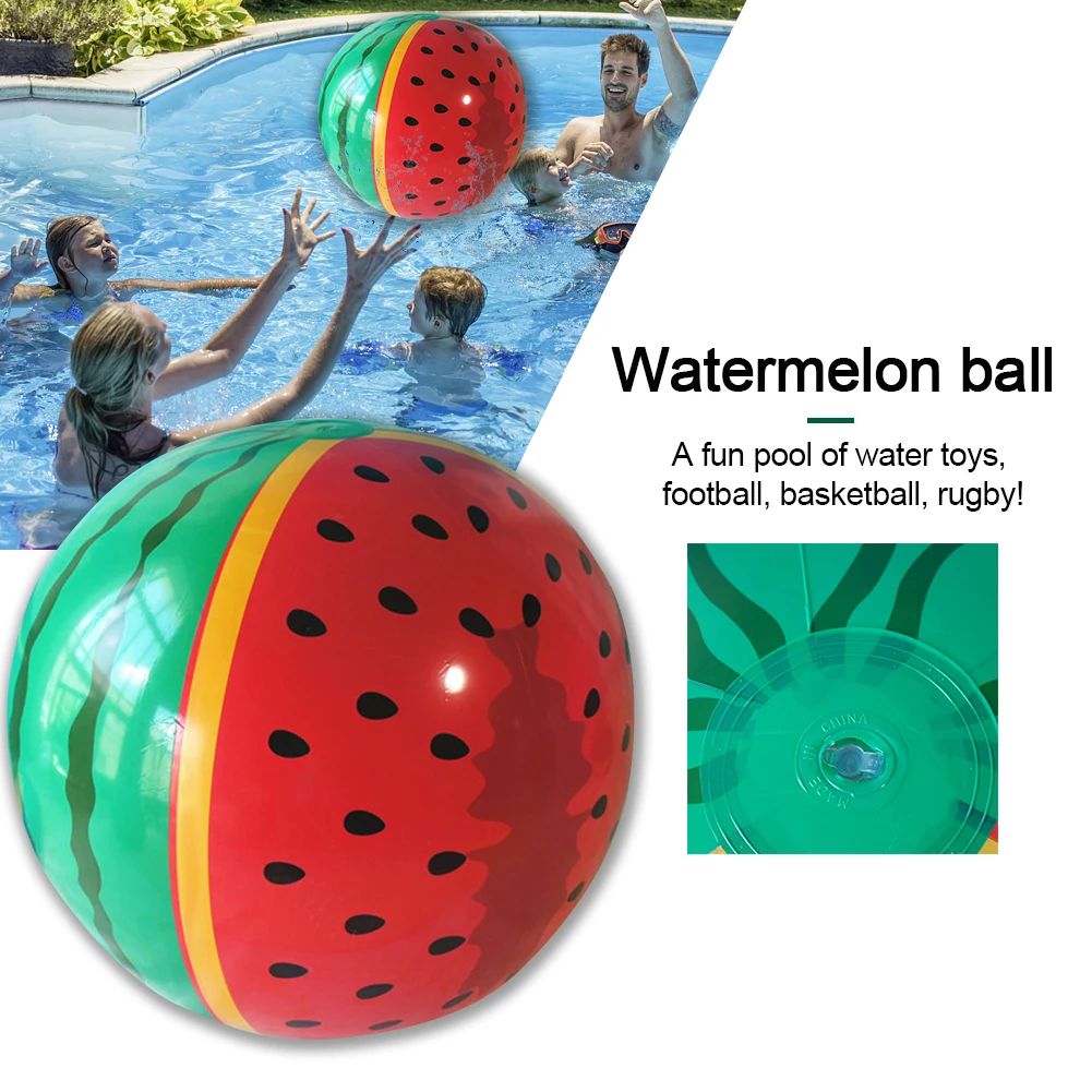 Творческий Арбуз мяч бассейн надувной шар моделирование арбуз резиновый мяч пляж бассейн с игровой корзиной раннее образование подарки