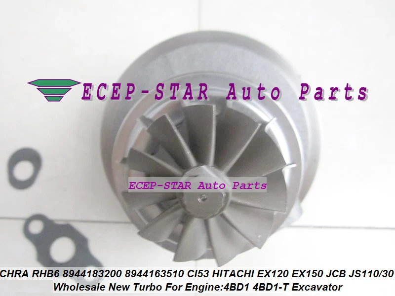 Turbo CHRA RHB6 8944183200 8944163510 CI53 HITACHI EX120 EX150 JCB JS110 JS130 (5)