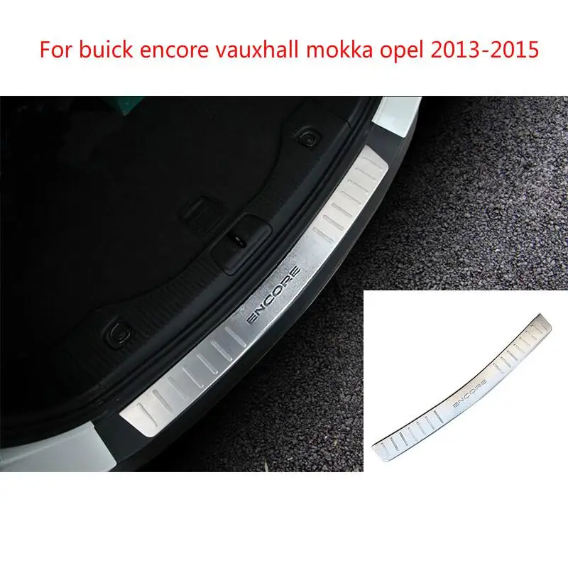 Для Buick Encore Vauxhall Mokka Opel 2013- автомобильный внешний задний бампер пластина бампер порог аксессуары нержавеющая сталь автомобиль-Стайлинг - Цвет: Серебристый