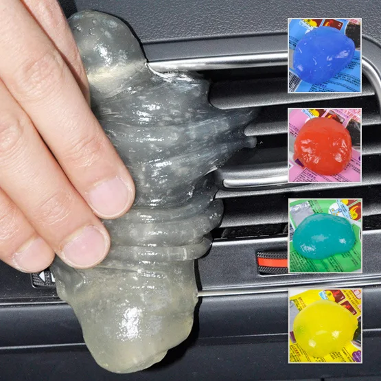 beler Magical Car Clean Glue Air Outlet Vent Dashboard Storage Box Conditioner Interior Cleaning Tool For