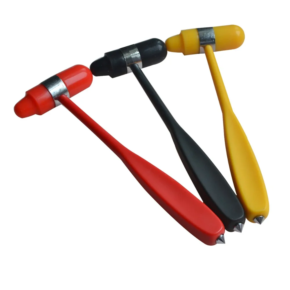 3Pcs/Pack 3Color Mixed Medical Multifunction Healthy Check Massage Hammer Diagnostic Percussion Reflex Hammer Health Care Tools