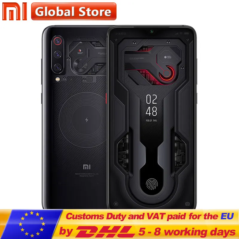 

Xiaomi Mi 9 Mi9 Transparent 8GB 12GB 256GB Smartphone Snapdragon 855 6.39" 48MP Camera 20W Wireless Charge Mobile Phone