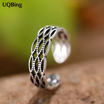 

Free Shipping 925 Sterling Silver Retro Rings Jewelry Christmas Gift Women Jewelry Finger Rings