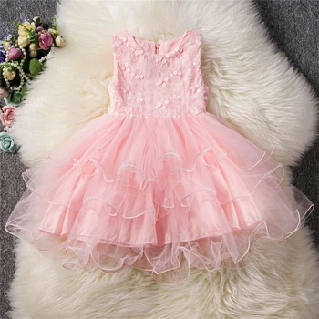 

Girls Summer Dress Fashion Party Dress For Kids Girl Princess Costume Wedding Pageant Formal Lace Dresses Kids Dresses Sundress
