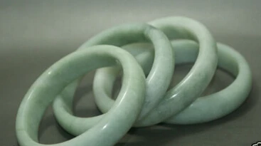 

xd 00991 New genuine Chinese Light green jade fashion bangle bracelet 60-61mm (4 PCS) (A0429)
