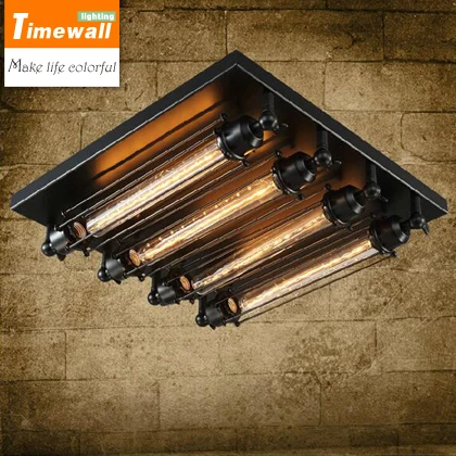 

American country Edison retro industrial wall lamp factory direct Vintage Metal punk four head lamp