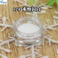 Горячая нормальная Серия 7 цветов белая блесточка пигмент порошок, красивая вспышка косметический материал DIY порошок для ногтей, 500 г/пакет