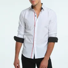 Новинка года, мужские рубашки, брендовая одежда, модная одежда Camisa, повседневная приталенная Мужская рубашка с длинными рукавами, Camisa Masculina