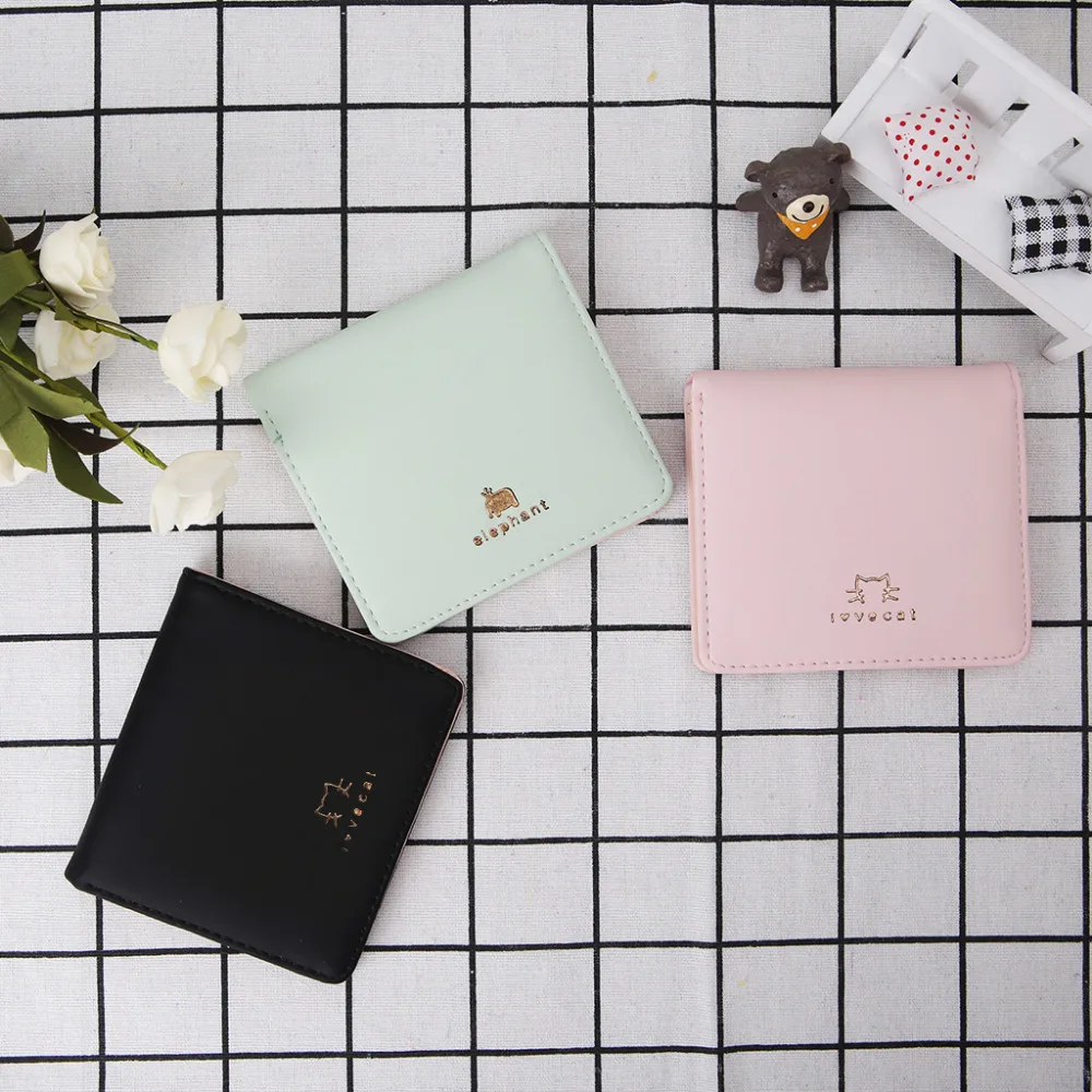 

Fashion Women Leather Wallet Button Clutch Purse Lady Short Handbag Bag Case