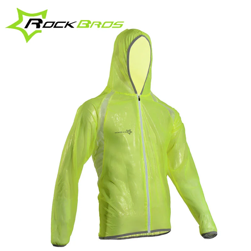ROCKBROS Breathable Cycling Raincoat Sets Waterproof Windproof MTB Bicycle Raincoat Suit 3 Colors Outdoor Bike Riding