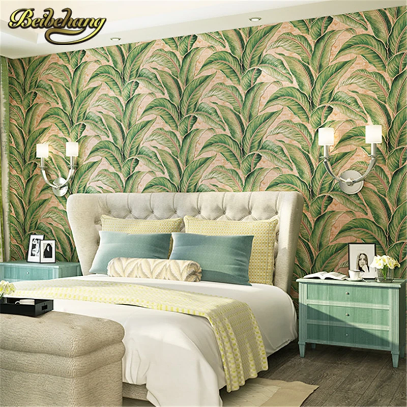 beibehang-papel-de-parede-3d-banana-leaves-wall-paper-home-decor-tv-background-wall-covering-3d-flooring-wallpaper-living-room