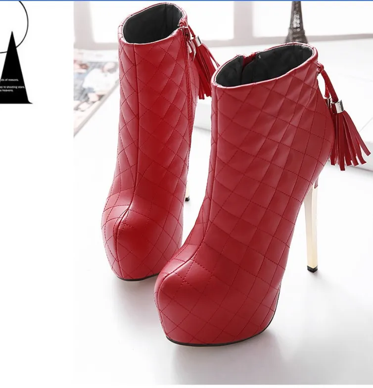 Hot selling 2016 New Fashion High Fine with Waterproof Boots font b Women s b font