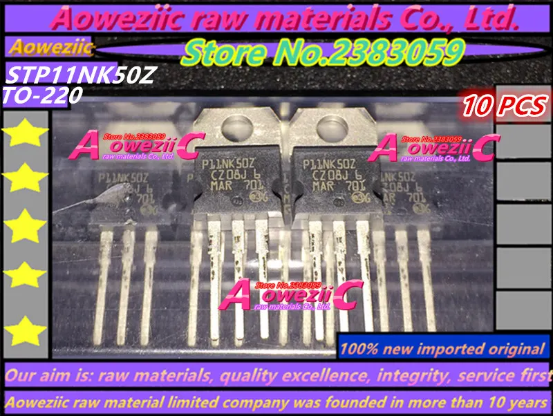 Aoweziic 100% new imported original STP11NK50Z P11NK50 TO 220 ...