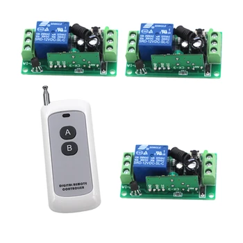 

High Quality 12V 10A 1-Channel RF Wireless Remote Control Switch for Lighting 50M Range 3 Receivers 4207