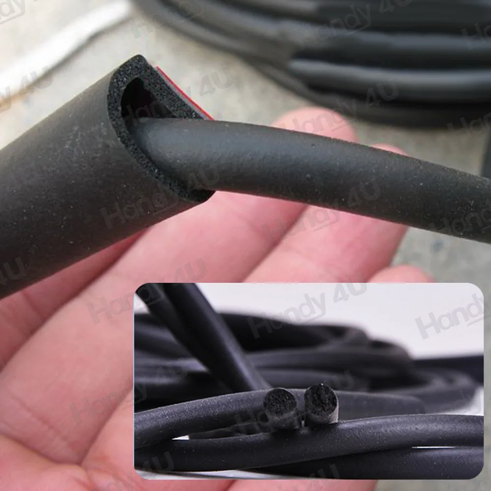 Free Shipping!! 200" 5M Car Door Rubber Edge Trim Molding Universal