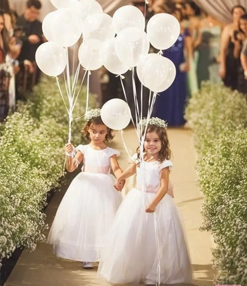 Белое платье из тюля с цветочным узором для девочек по индивидуальному заказу, длина до пола, фатиновое платье для выпускного вечера для
