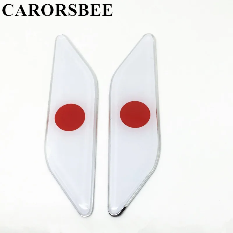 

CARORSBEE JAPAN Japanese Flag Car Stickers Auto door Fender side Emblem Badge Logo Decals For Automobiles Motorcycle motocross