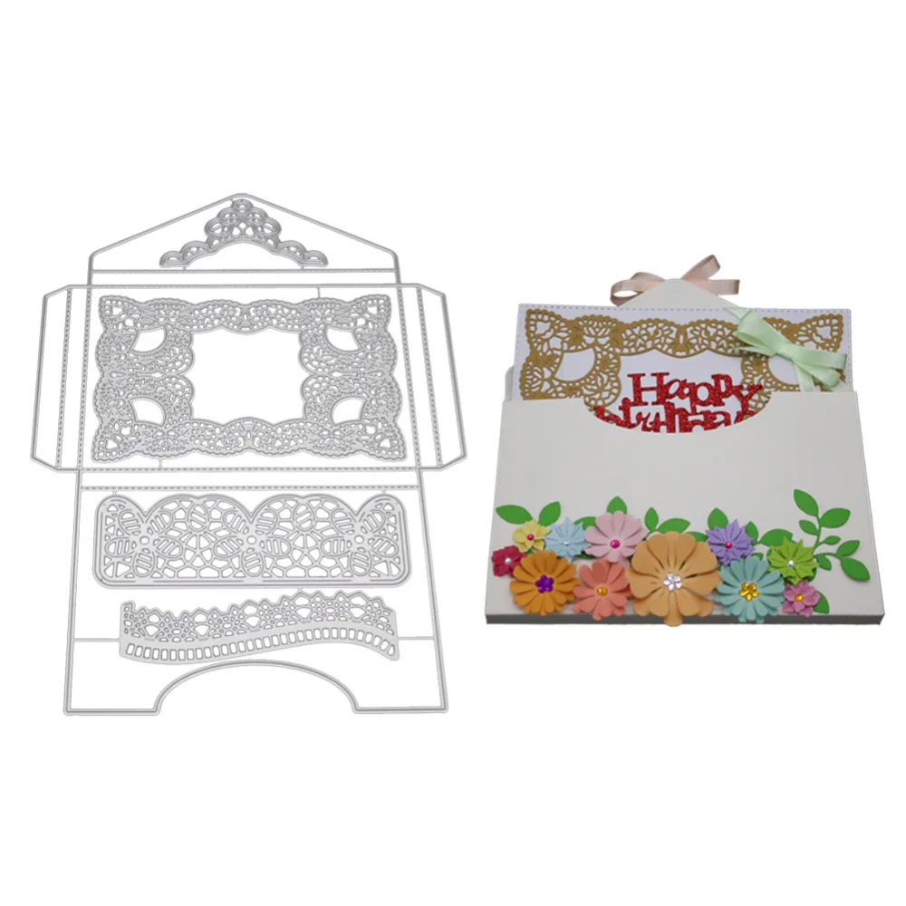 

Big Gift Box Metal Dies Cutting for Scrapbooking & Die Cuts for Card Making Embossing Stencil Craft Troqueles Bullet Journal