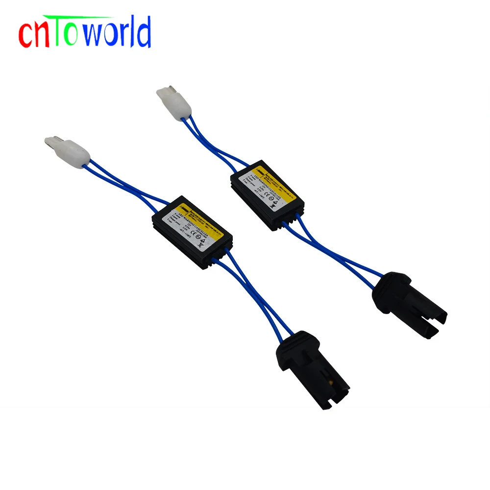 

2x 12V T10 LED Warning Canceller Decoder T10 501 W5W NO Canbus OCB Error Load Resistor