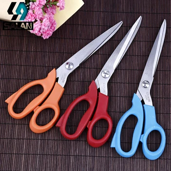 

Manufacturers of stainless steel tailor cut 10-inch household scissors canvas scissors PP handle scissors for sewing scissors