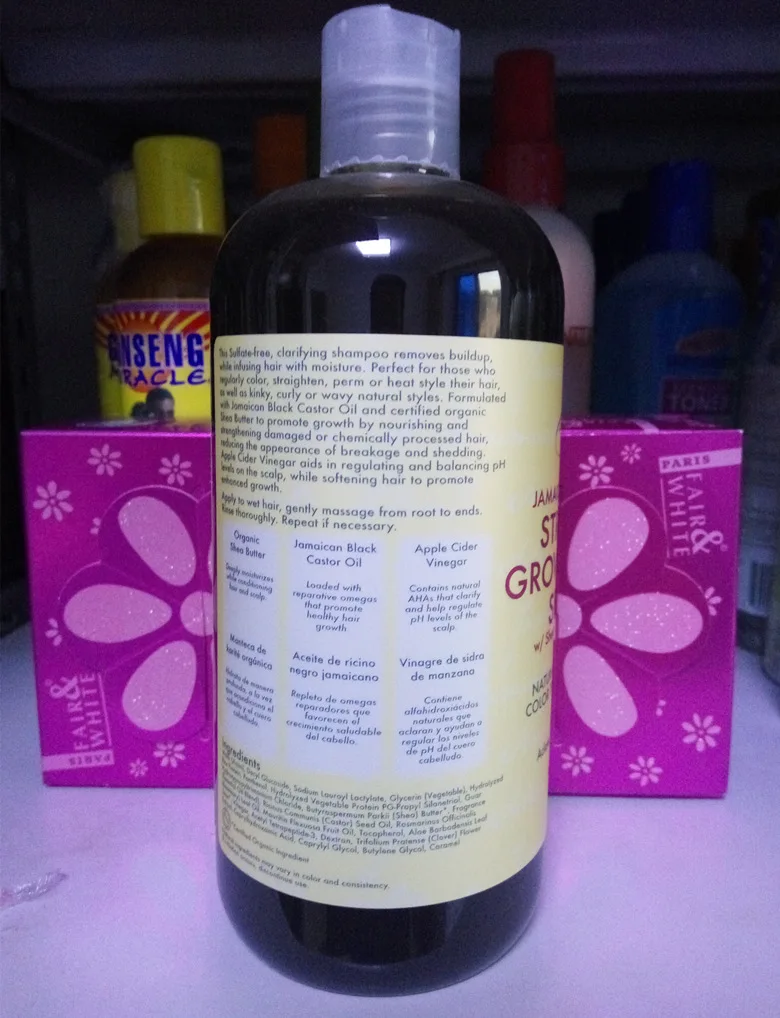 Online Jamaican hitam memperkuat minyak jarak, tumbuh   mengembalikan shampoo 384 ml