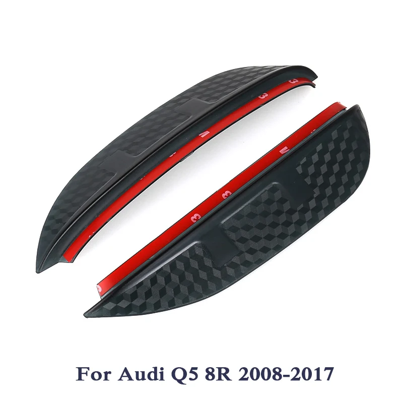 Автомобильный Зеркало заднего вида с защитой от дождя Стикеры s для Audi A1 8X A3 8V A4 B8 8K B9 8 Вт A6 C7 4G Q3 8U Q5 8R 80A Q7 4L и формирующая листы для кровли 4 м внешний Стикеры - Название цвета: For Q5 08-17