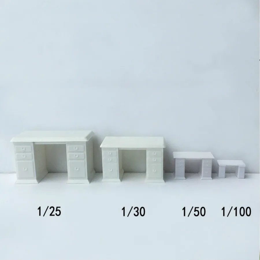 10pcs 1:25 1:30 1:50 1:100 Scale Office Table In Architecture ...