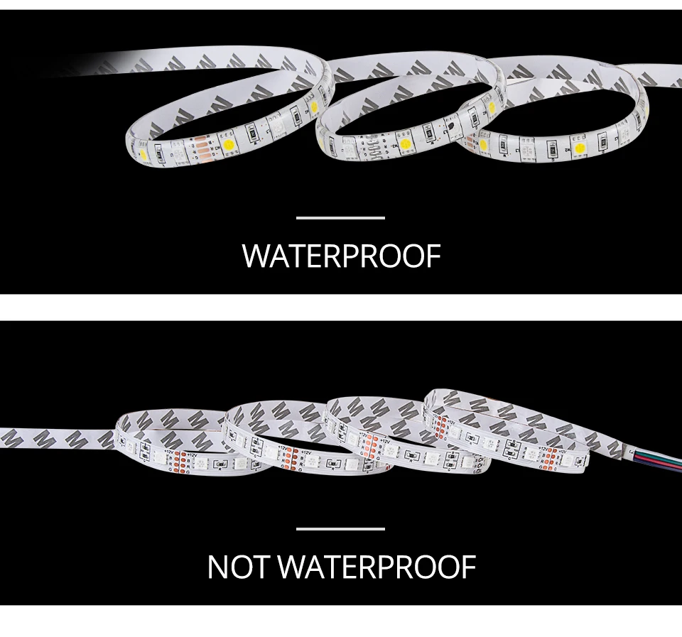 Водонепроницаемая RGBW подсветка rgbww Светодиодная лента s 5 м 5050 RGB Светодиодная лента светильник DC12V лента с пультом управления 3A адаптер питания