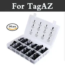 240x Push Push Fermo Kit Tipo di Plastica di Caso di Immagazzinaggio Rivetti Per Tagaz Aquila C10 C190 C-30 Strada Partner Tager Vega