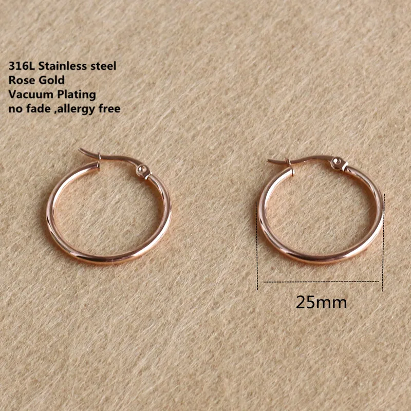

Серьги-кольца из титана, 25 мм