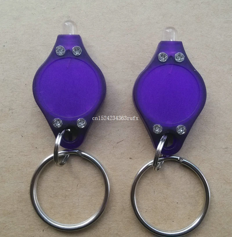 

400 pcs Colorful Micro Light LED Keychain UV Flashlight Gift Light Money Detector Party Supplies