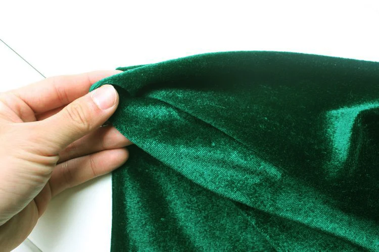 Охотничья Зеленая Шелковая бархатная ткань велюровая ткань плюш ткань Скатерть занавеска ткань продается BTY