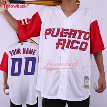 Throwback Jersey Men's Puerto Rico Movie Baseball Jerseys Customized Jersey Any Number Name Size S-3XL Free Shipping Cheap 1954 north dakota sioux jersey 14 all stitched custom any name and any number men s throwback hockey jersey free shipping