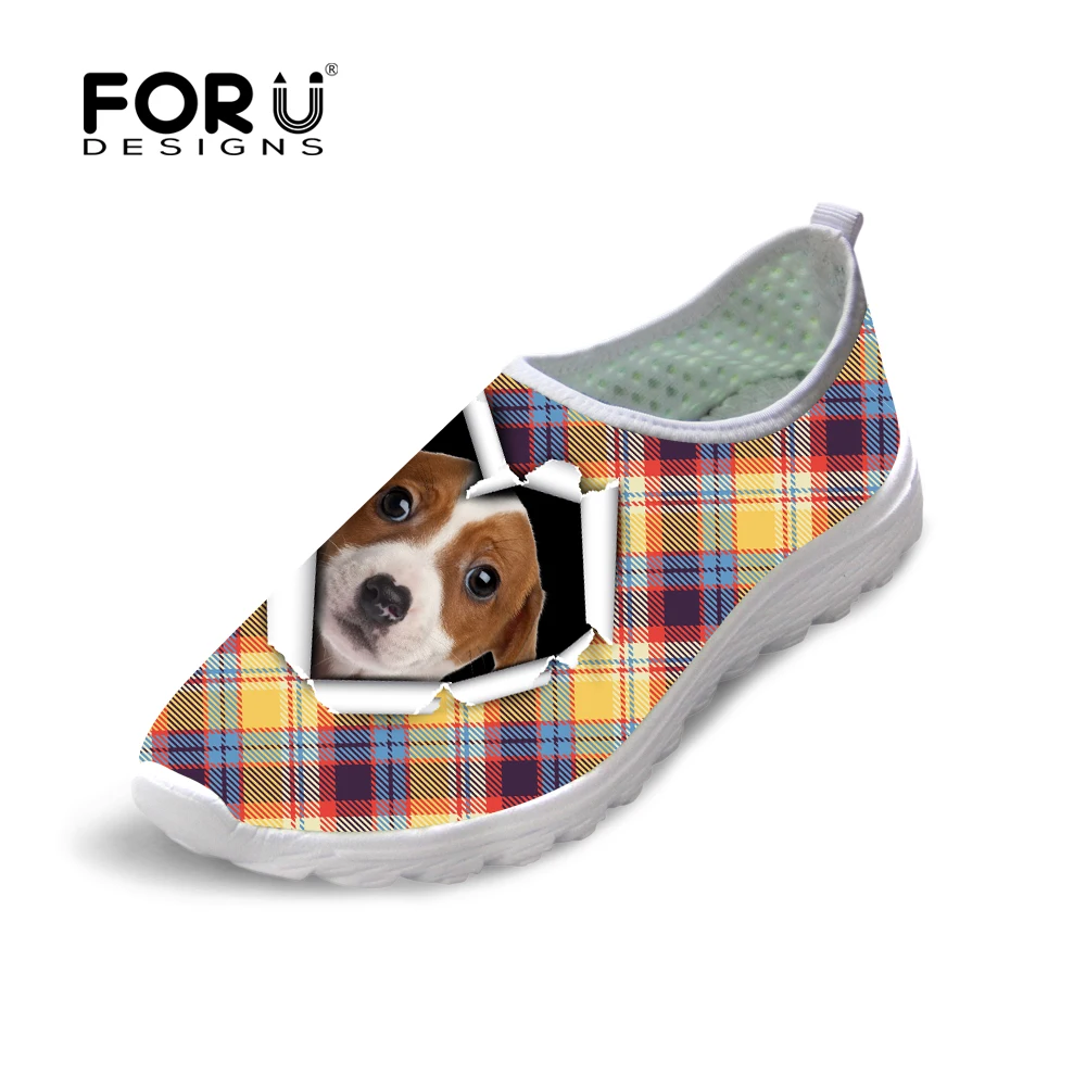 

2016 Autumn Spring Summer Women Mesh Shoes Cute Dog Cat Print Casual Shoes Ladies Outdoor Trainers Lover Tourist Walking Shoes