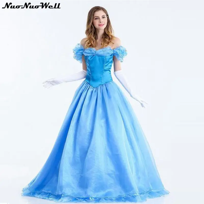 Principessa Biancaneve Cosplay Queen Costume Adulto di Halloween di  Carnevale Del Partito Del Costume Da Neve Bianco Lungo Blu del Vestito  Della Principessa|snow white cosplay|costume adultparty costume - AliExpress