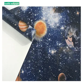 

space planet universe starry planet pattern wallpaper ceiling kids room living room bedroom kindergarten decoration wallpaper