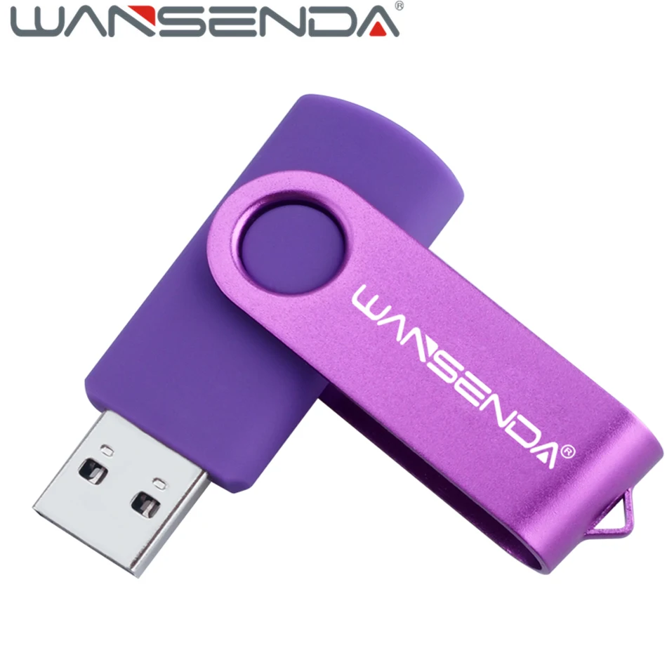 

WANSENDA USB Flash Drive 3.0 Rotation Pen Drive 64GB 32GB 16GB 8GB 4GB 6 colors Metal USB Memory Stick Pendrive U Disk