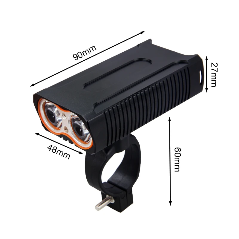 Best Waterproof Aluminum USB Bike Lamp 2400LM Front Bike Headlight 2*T6 LED Bicycle Light 3 Modes Cycling Lamp with Built-in Battery 3 Best Waterproof Aluminum USB Bike Lamp 2400LM Front Bike Headlight 2*T6 LED Bicycle Light 3 Modes Cycling Lamp with Built-in Battery 3