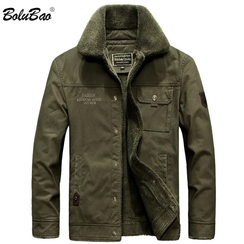 

BOLUBAO Men Causal Jacket New Winter Jackets Mens Military Outwear Flight Jacket Men's SlimFit Jacket Coats