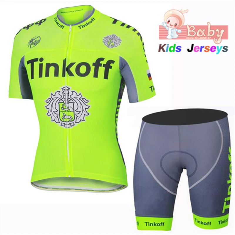 2019 تنفس سريعة الجافة الاطفال الدراجات جيرسي مجموعة السراويل الفلورسنت الوردي دراجة أطفال الملابس الفتيان الفتيات الصيف دراجة ارتداء