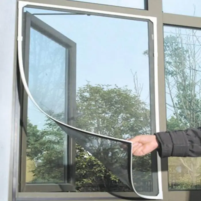 Горячая самоклеящаяся сетка на окно сетка анти-москитная DIY невидимый занавес прочный борьба с вредителями