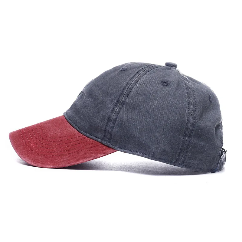 [A17] verano colores mezclados lavados Denim Snapback sombreros otoño hombres mujeres gorra de béisbol Golf Sunblock Beisbol Casquette Hockey caps