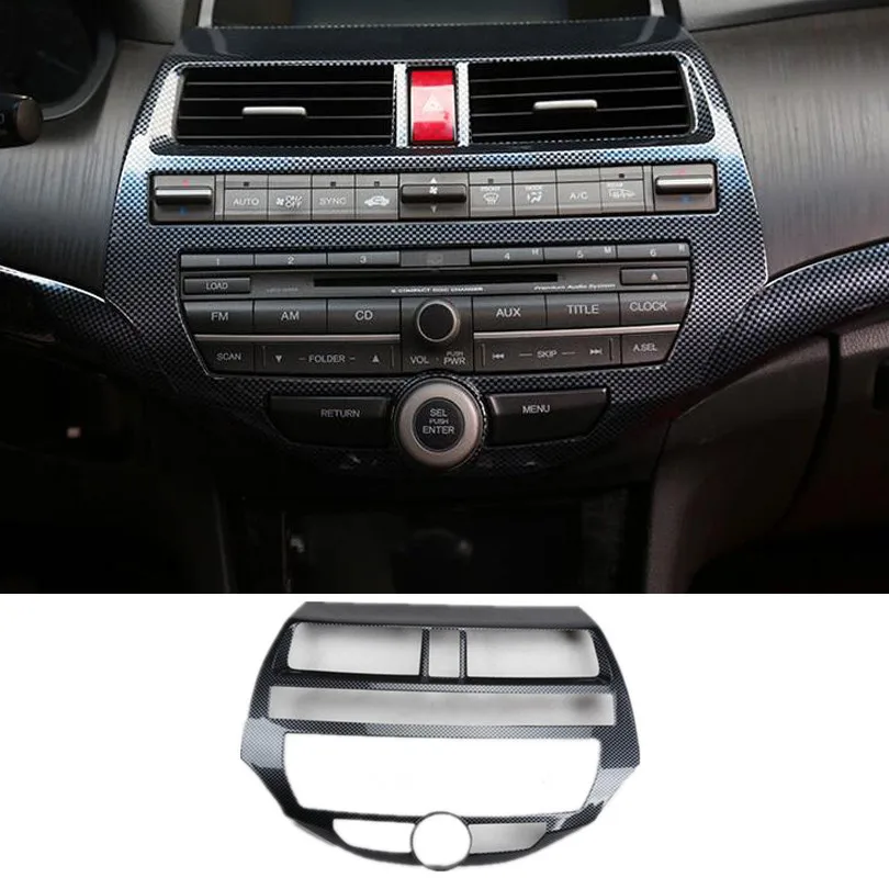 Автомобильная CD панель декоративная крышка рамка отделка наклейка для Honda Accord 8th