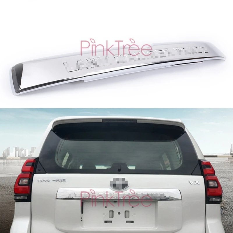 for Toyota Land Cruiser Prado 150 LC150 FJ150 2018 Chrome Rear Door Trunk Streamer Trim Car